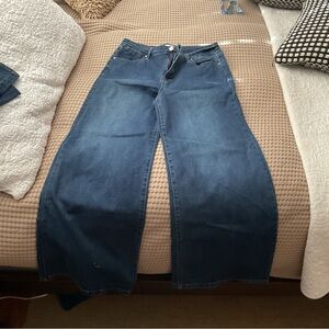 Risen brand jeans.  Stretch wide leg jeans.